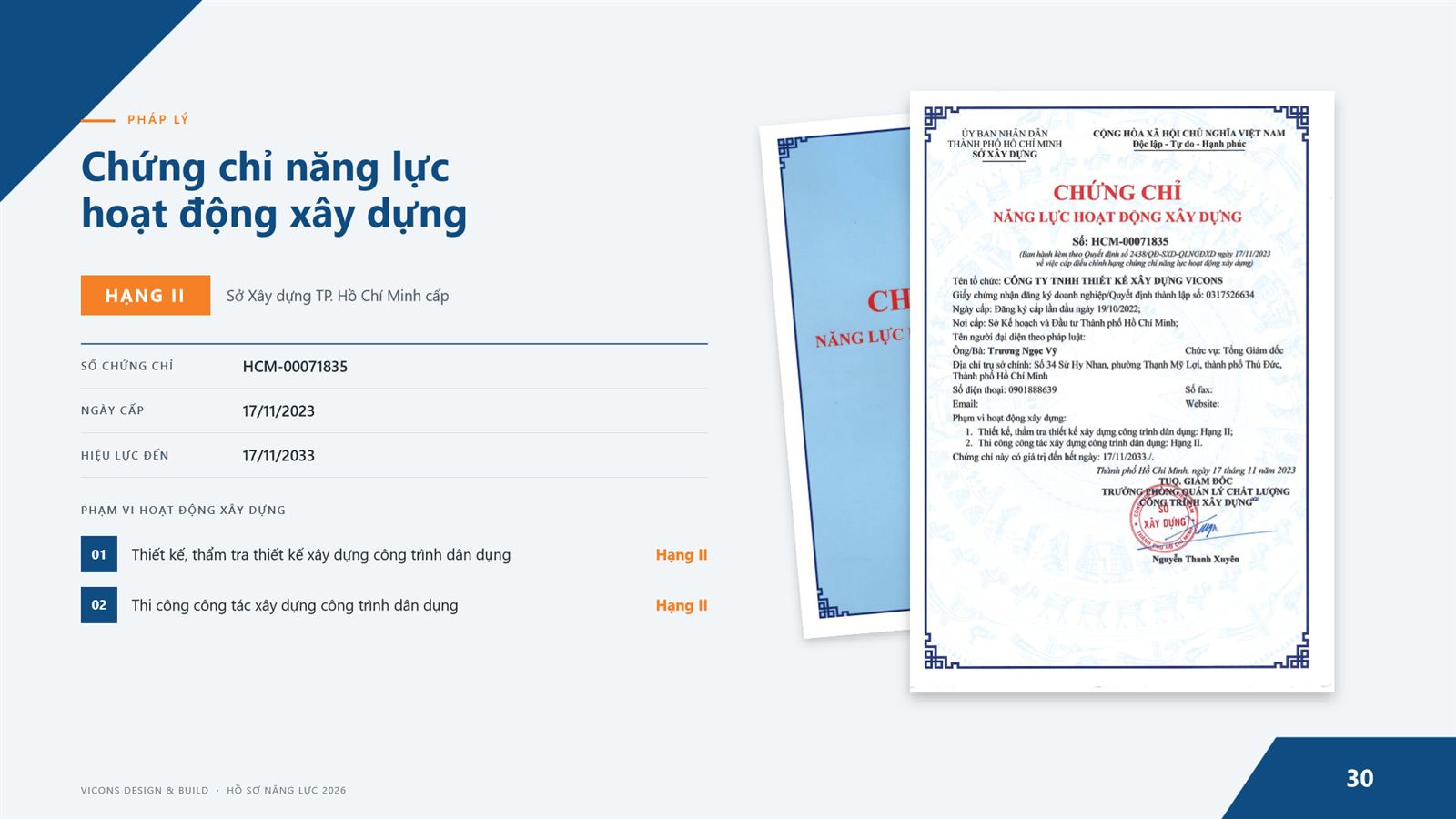 Hồ sơ năng lực VICONS – trang 30